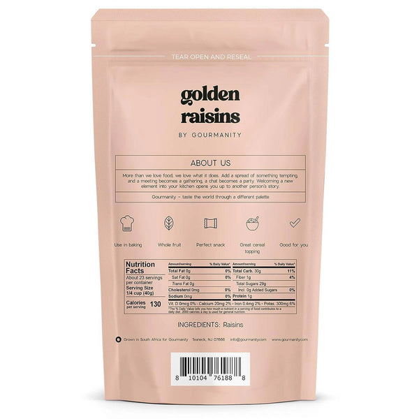 Gourmanity Golden Raisins 2lb - Gourmanity