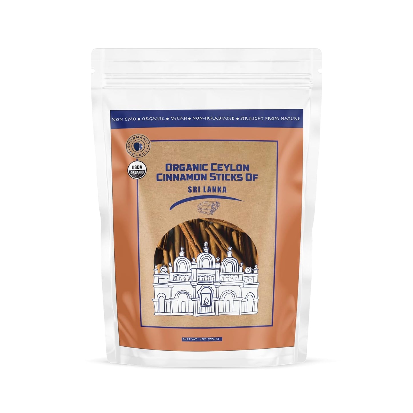 Gourmanity Select Ceylon Cinnamon Sticks From Sri Lanka 8oz - Gourmanity